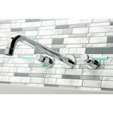 Kaiser Two-Handle 3-Hole Wall Mount Tub Faucet