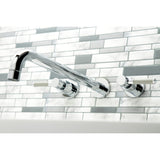 Kaiser Two-Handle 3-Hole Wall Mount Tub Faucet