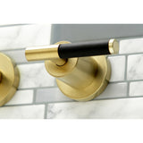 Kaiser Two-Handle 3-Hole Wall Mount Tub Faucet