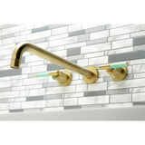 Kaiser Two-Handle 3-Hole Wall Mount Tub Faucet