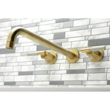 Kaiser Two-Handle 3-Hole Wall Mount Tub Faucet