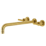 Manhattan Two-Handle 3-Hole Wall Mount Roman Tub Faucet
