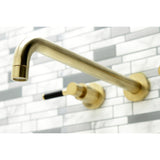 Kaiser Two-Handle 3-Hole Wall Mount Tub Faucet