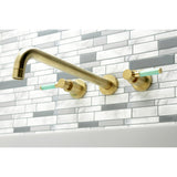 Kaiser Two-Handle 3-Hole Wall Mount Tub Faucet