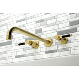 Kaiser Two-Handle 3-Hole Wall Mount Tub Faucet