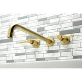 Concord Two-Handle 3-Hole Wall Mount Tub Faucet