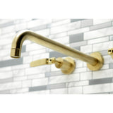 Whitaker Two-Handle 3-Hole Wall Mount Tub Faucet