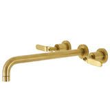 Whitaker Two-Handle 3-Hole Wall Mount Tub Faucet