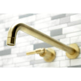 Milano Two-Handle 3-Hole Wall Mount Roman Tub Faucet