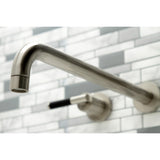 Kaiser Two-Handle 3-Hole Wall Mount Tub Faucet