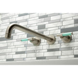 Kaiser Two-Handle 3-Hole Wall Mount Tub Faucet