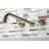 Kaiser Two-Handle 3-Hole Wall Mount Tub Faucet