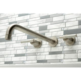Kaiser Two-Handle 3-Hole Wall Mount Tub Faucet