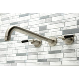 Kaiser Two-Handle 3-Hole Wall Mount Tub Faucet