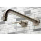 Manhattan Two-Handle 3-Hole Wall Mount Roman Tub Faucet
