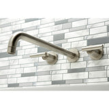 Manhattan Two-Handle 3-Hole Wall Mount Roman Tub Faucet