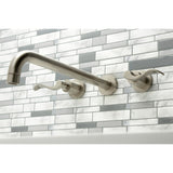 NuWave Two-Handle 3-Hole Wall Mount Roman Tub Faucet