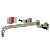 Kaiser Two-Handle 3-Hole Wall Mount Tub Faucet