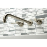 Concord Two-Handle 3-Hole Wall Mount Tub Faucet