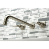 Milano Two-Handle 3-Hole Wall Mount Roman Tub Faucet