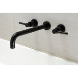 Concord Two-Handle 3-Hole Wall Mount Roman Tub Faucet