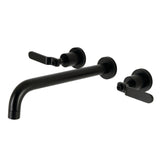 Whitaker Two-Handle 3-Hole Wall Mount Tub Faucet