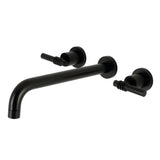 Milano Two-Handle 3-Hole Wall Mount Roman Tub Faucet
