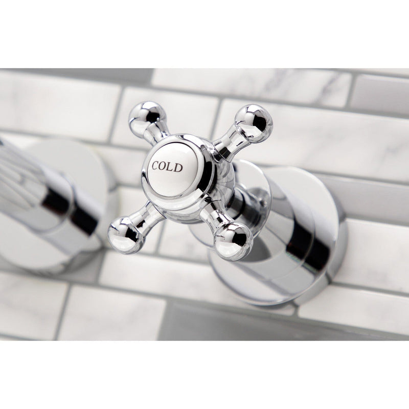 Metropolitan Two-Handle 3-Hole Wall Mount Tub Faucet