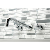 Concord Two-Handle 3-Hole Wall Mount Roman Tub Faucet