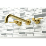 Concord Two-Handle 3-Hole Wall Mount Roman Tub Faucet