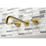 Whitaker Two-Handle 3-Hole Wall Mount Tub Faucet