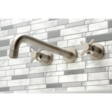 Concord Two-Handle 3-Hole Wall Mount Roman Tub Faucet