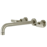 Whitaker Two-Handle 3-Hole Wall Mount Tub Faucet