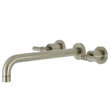 Milano Two-Handle 3-Hole Wall Mount Roman Tub Faucet