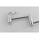 NuWave Two-Handle 1-Hole Wall Mount Pot Filler