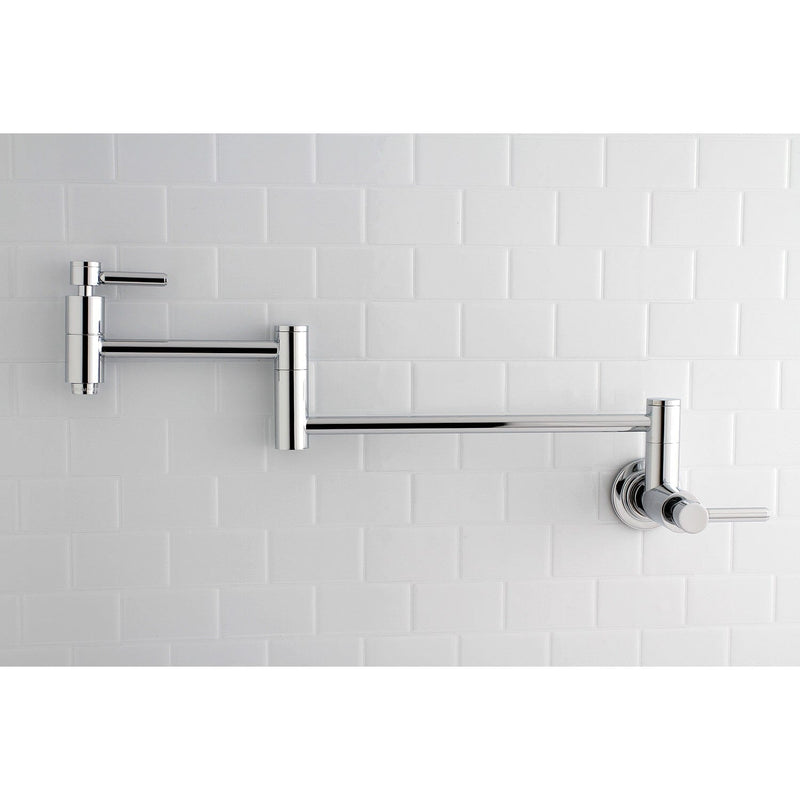 Concord Two-Handle 1-Hole Wall Mount Pot Filler Faucet