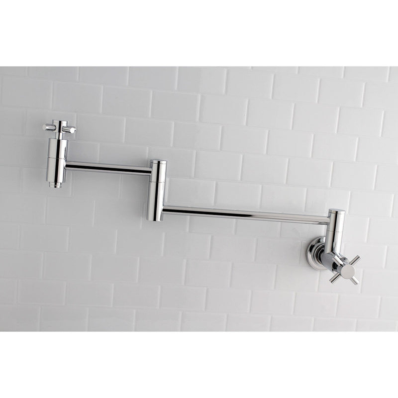 Concord Two-Handle 1-Hole Wall Mount Pot Filler Faucet
