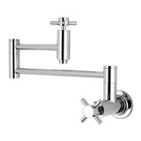 Concord Two-Handle 1-Hole Wall Mount Pot Filler Faucet
