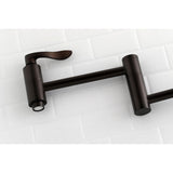 NuWave Two-Handle 1-Hole Wall Mount Pot Filler