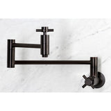 Concord Two-Handle 1-Hole Wall Mount Pot Filler Faucet