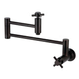 Concord Two-Handle 1-Hole Wall Mount Pot Filler Faucet