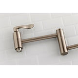 NuWave Two-Handle 1-Hole Wall Mount Pot Filler