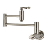 NuWave Two-Handle 1-Hole Wall Mount Pot Filler