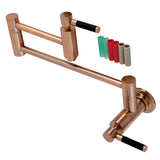 Kaiser Two-Handle 1-Hole Wall Mount Pot Filler