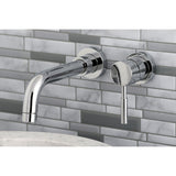 Concord Single-Handle 2-Hole Wall Mount Bathroom Faucet