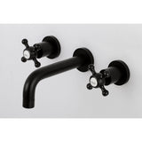 Metropolitan Double-Handle 3-Hole Wall Mount Bathroom Faucet