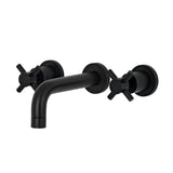 Concord Double-Handle 3-Hole Wall Mount Bathroom Faucet