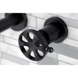 Belknap Double-Handle 3-Hole Wall Mount Bathroom Faucet