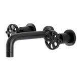 Belknap Double-Handle 3-Hole Wall Mount Bathroom Faucet
