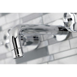 Belknap Double-Handle 3-Hole Wall Mount Bathroom Faucet